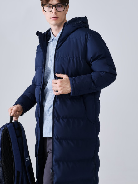 Пуховик FN Snowfall Long Dark Blue