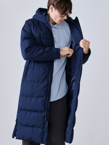 Пуховик FN Snowfall Long Dark Blue