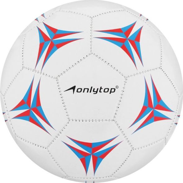 Мяч футбольный ONLYTOP, PVC, машинная сшивка, 32 панели, р. 5