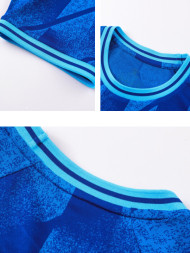 Футбольная форма KELME Short-Sleeved Football Suit Blue