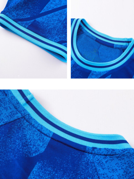 Футбольная форма KELME Short-Sleeved Football Suit Blue