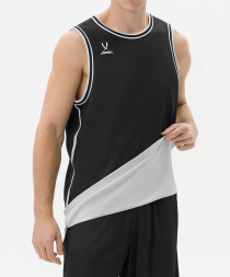 Майка двухсторонняя JOGEL DIVISION PerFormDRY Double-Side Jersey, темно-серый/белый