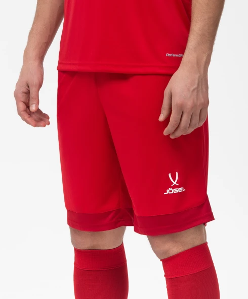 Шорты игровые JOGEL DIVISION PerFormDRY Union Shorts, красный/темно-красный/белый