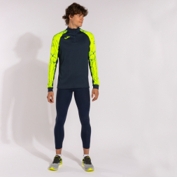 SUDADERA ELITE IX MARINO AMARILLO FLÚOR