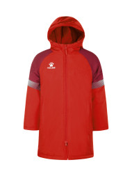 Детская куртка KELME Children's Hooded Long Cotton Jacket Red