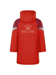Детская куртка KELME Children's Hooded Long Cotton Jacket Red