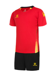 Детская футбольная форма KELME Short Sleeve Football Suit Red