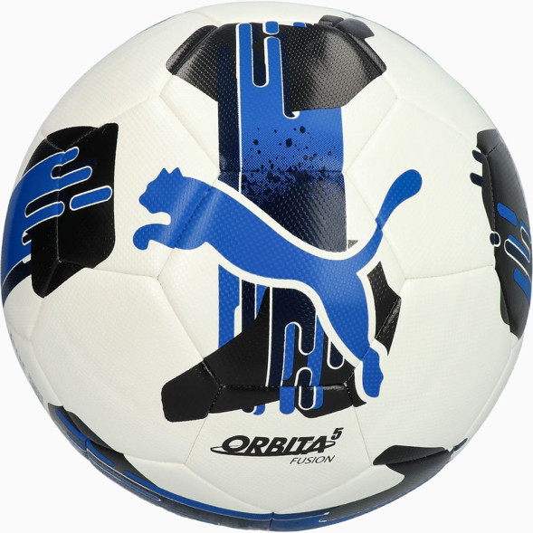 Мяч футб. PUMA Orbita 5 Fusion, 08433104, р.4, 32 пан, ТПУ, термосшивка,  бело-красный