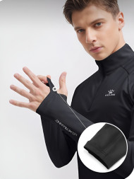 Олимпийка KELME Half Placket Long Sleeve T-Shirt Black