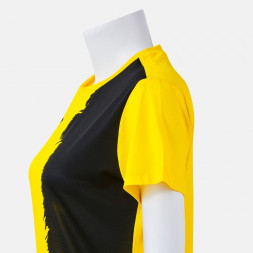 ФУТБОЛКА С КОРОТКИМ РУКАВОМ PICASHO ЖЕЛТЫЙ ЧЕРНЫЙ