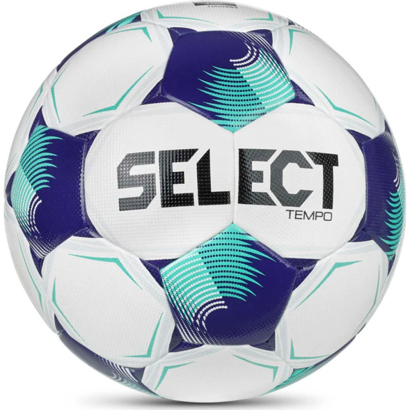 Мяч футб. SELECT Tempo TB V26, 0575071003, р.5, FIFA Basic, 32пан, ПУ, термосш, бело-фиолет-бирюз