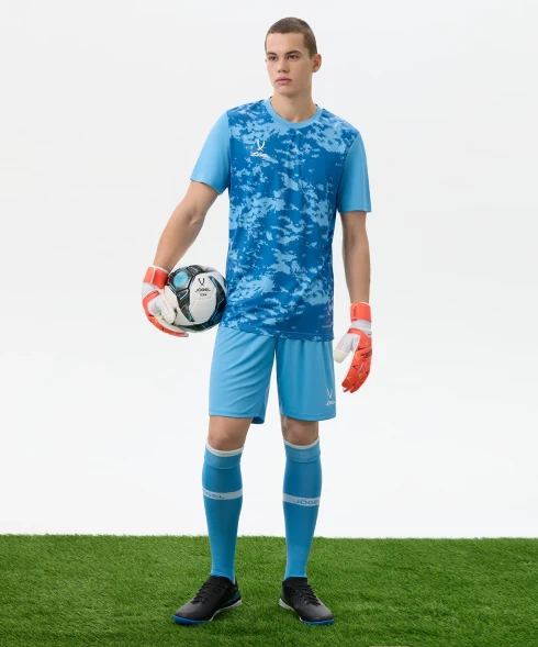 Гетры футбольные JOGEL CAMP ADVANCED SOCKS, голубой/белый