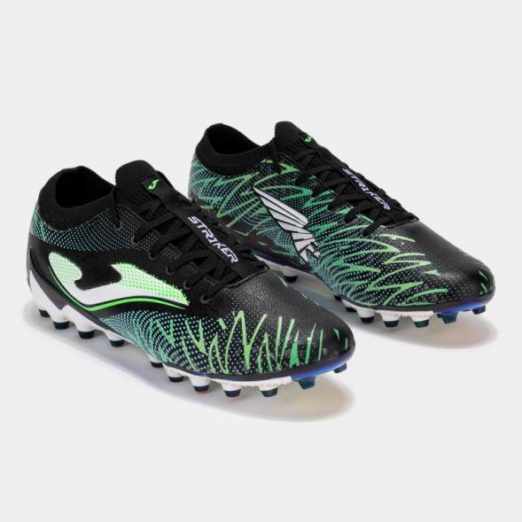 Бутсы JOMA STRIKER TOP 2501 NEGRO VERDE ARTIFICIAL GRASS