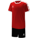 Детская футбольная форма KELME Short Sleeve Football Set Kids (Red/Black)