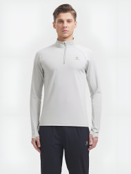 Олимпийка KELME Half Placket Long Sleeve T-Shirt Grey