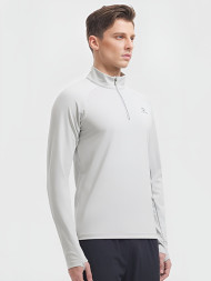 Олимпийка KELME Half Placket Long Sleeve T-Shirt Grey