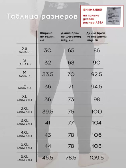 Термобелье низ KELME Tight Trousers Black