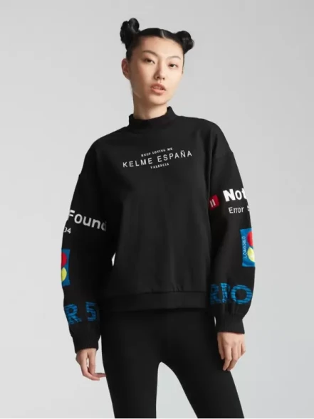 Свитшот KELME Round Neck Sweater Black