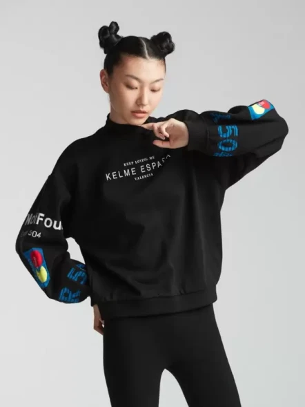 Свитшот KELME Round Neck Sweater Black