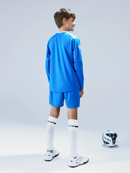 Детская вратарская форма KELME Long Sleeve Goalkeeper Suit Light Blue