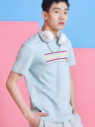 Футболка KELME Round Neck Short Sleeve T-Shirt Light Blue