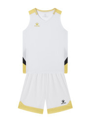 Детская баскетбольная форма KELME Children's Basketball Uniform (White/Yellow)