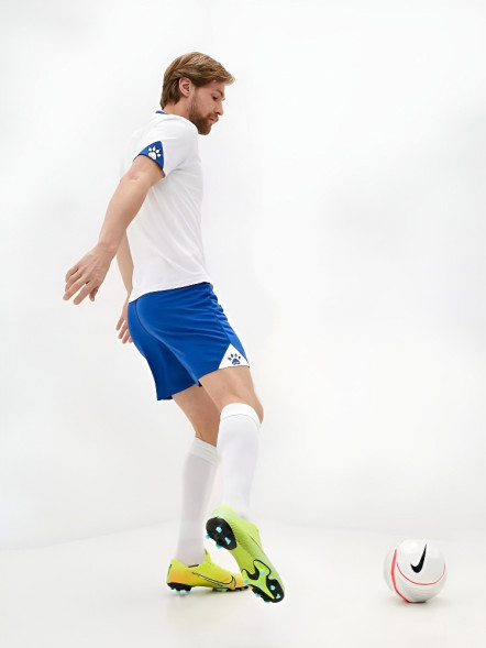 Футбольная форма KELME Short Sleeve Football Uniform (White/Blue)