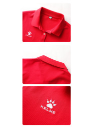 Футболка-поло KELME Short Sleeve Polo Shirt Red