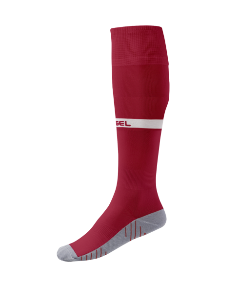 Гетры футбольные JOGEL CAMP ADVANCED SOCKS, гранатовый/белый