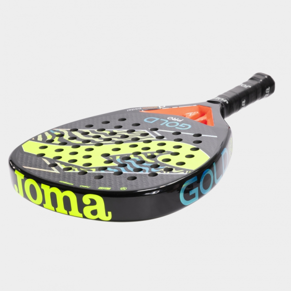 PALA DE PÁDEL GOLD PRO NEGRO AMARILLO FLÚOR