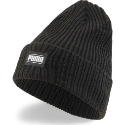 Шапка PUMA Ribbed Classic Cuff Beanie, 02403806, белый
