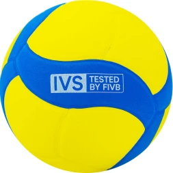 Мяч вол. MIKASA VS170W-Y-BL, р.5, вес 160-180 г, FIVB/IVS,синт.пена ТПЕ, клеен,18 пан,бут.кам,жел