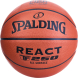Мяч баск  SPALDING TF-250 React 76968z, р 6, FIBA Approved, композит  кожа (ПУ), коричнево-черный
