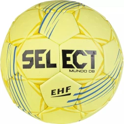 Мяч ганд. SELECT Mundo V24, 1662858552, Senior (р.3), EHF Appr., мат.ПУ, руч.сш, желтый