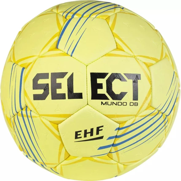 Мяч ганд. SELECT Mundo V24, 1662858552, Senior (р.3), EHF Appr., мат.ПУ, руч.сш, желтый