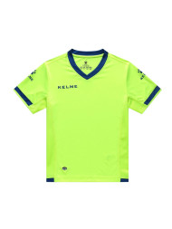 Детская футбольная форма KELME Short Sleeve Football Kid (Light Green/Blue)