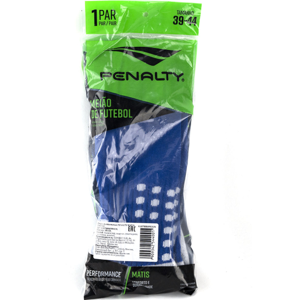 Гетры футбольные PENALTY MATIS TREINO 4107881110UN, размер 39-44, бело-черные