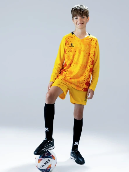 Детская вратарская форма KELME Long Sleeve Goalkeeper Suit Orange