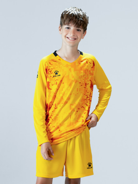 Детская вратарская форма KELME Long Sleeve Goalkeeper Suit Orange