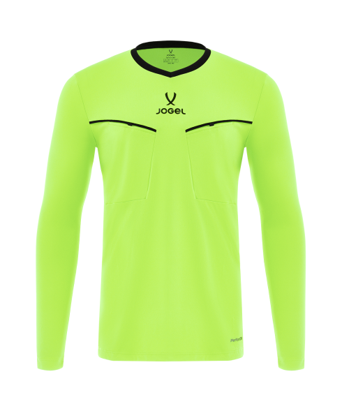 Лонгслив судейский JOGEL DIVISION PerFormDRY Referee LS Tee 2.0, желтый неон