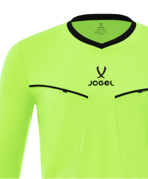 Лонгслив судейский JOGEL DIVISION PerFormDRY Referee LS Tee 2.0, желтый неон