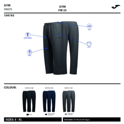 PANTALÓN LARGO CORE NEGRO