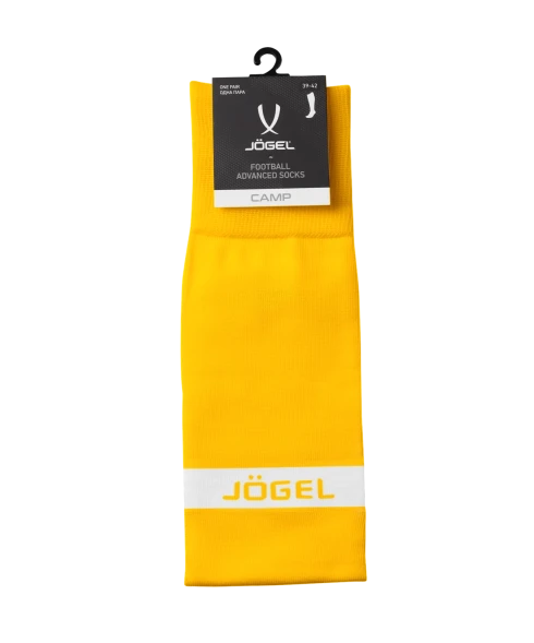 Гетры футбольные JOGEL CAMP ADVANCED SOCKS, желтый/белый