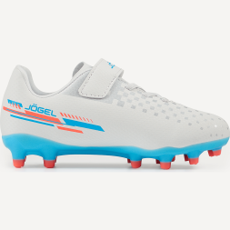 Бутсы футбольные JÖGEL Evofly FG Talant White/blue, детский
