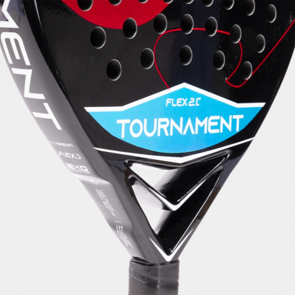 PALA DE PÁDEL TOURNAMENT FLEX NEGRO ROJO
