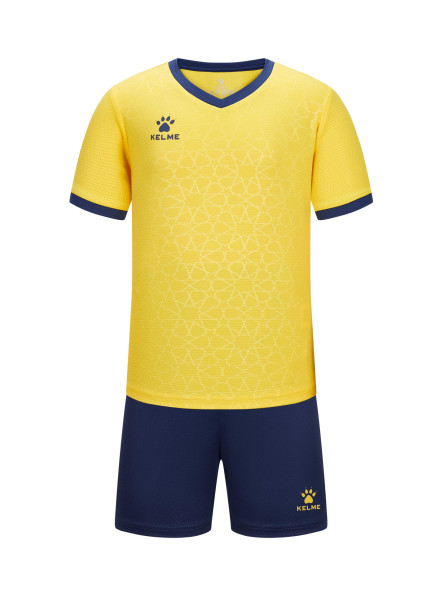 Детская футбольная форма KELME Football Suit (Yellow/Dark Blue)