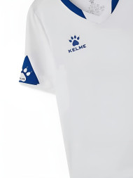 Детская футбольная форма KELME Short Sleeve Football Uniform (White/Blue)
