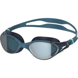 Очки для плав. SPEEDO Biofuse 2.0 Mirror 8-002331005-0021, ЗЕРКАЛЬНЫЕ линзы, темно-синяя оправа