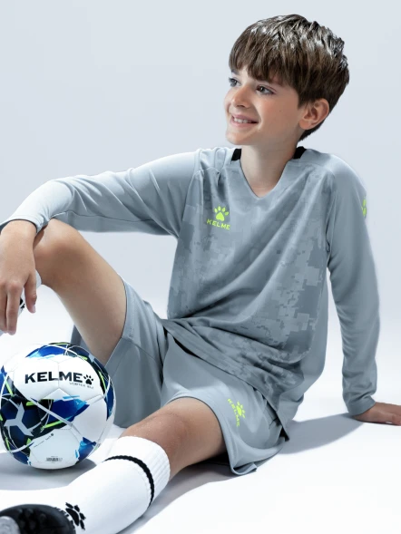 Детская вратарская форма KELME Long Sleeve Goalkeeper Suit Grey