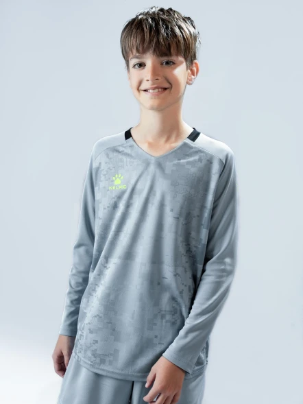 Детская вратарская форма KELME Long Sleeve Goalkeeper Suit Grey